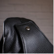 Torba plecak skórzany na jedno ramie czarny Vintage 14414