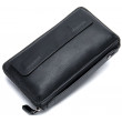 Męski portfel z paskiem do noszenia na dłoni czarny Vintage 14654
