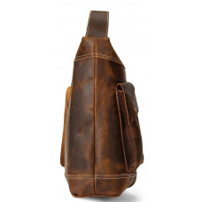Męska torba na ramię w stylu vintage brązowa Vintage 14782