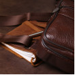 Torba plecak skórzany na jedno ramię brązowy Vintage 14986