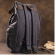 Plecak turystyczny tekstylny Vintage 20135 Czarny