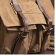 Tekstylna torba na ramię Vintage 20150 Brązowa