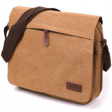 Tekstylna torba na laptopa 13" brązowа Vintage 20190