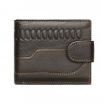 Wytłaczany portfel męski brązowy 20233 Vintage