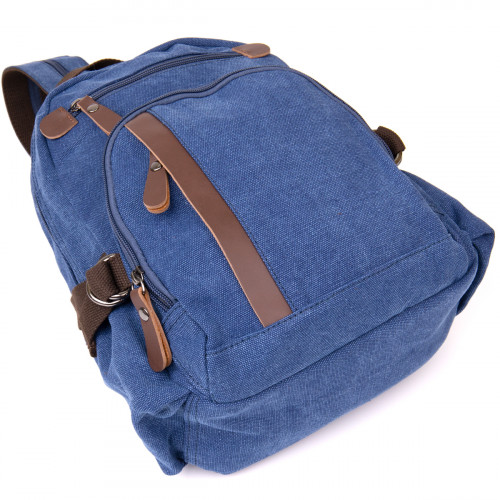 Plecak tekstylny unisex Vintage 20602 Granatowy