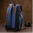 Plecak turystyczny tekstylny unisex granatowy Vintage 20609