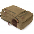 Plecak tekstylny podróżny unisex zielony Vintage 20612