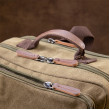 Plecak tekstylny podróżny unisex zielony Vintage 20612