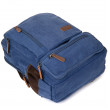 Plecak tekstylny podróżny unisex granatowy Vintage 20613