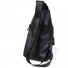 Współczesna skórzana męska torba na ramię czarna Vintage 20674
