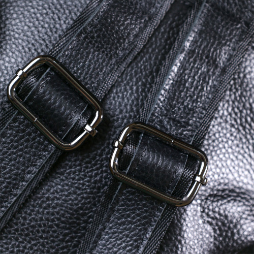 Skórzany niewielki kobiecy plecak czarny Vintage 20675