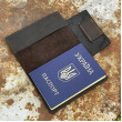 Обкладинка на паспорт Польща шкіра коричнева Shvigel 30000