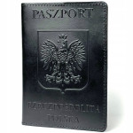 Обкладинка на паспорт Польща Crazy Czarna Shvigel 30001