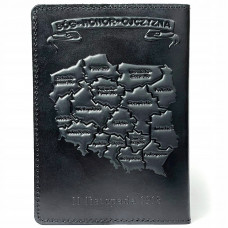 Обкладинка на паспорт Польща Crazy Czarna Shvigel 30001