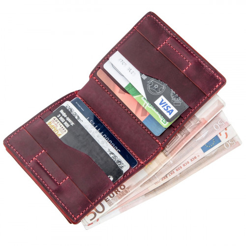 Damski portfel z zewnętrzną kieszenią na drobne GRANDE PELLE 11225