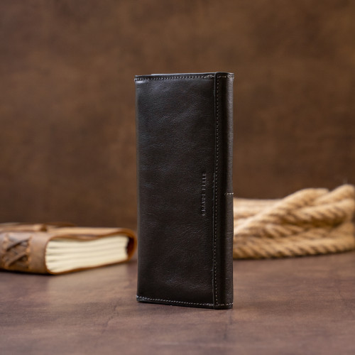 Poziomy portfel-kopertówka zapinany na magnes GRANDE PELLE 11316