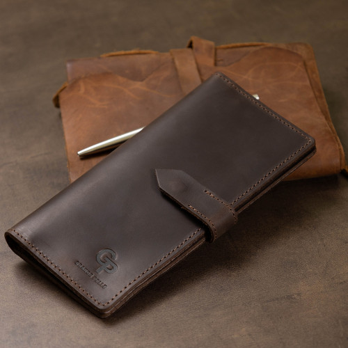Skórzany męski portfel matowy GRANDE PELLE 11515