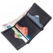 Surowy kompaktowy portfel unisex na magnes GRANDE PELLE 11204