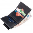 Surowy kompaktowy portfel unisex na magnes GRANDE PELLE 11204