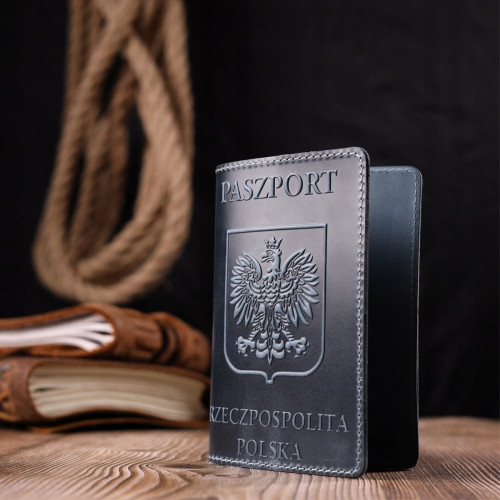 Okładka na paszport Polska skórzana Shvigel 30006