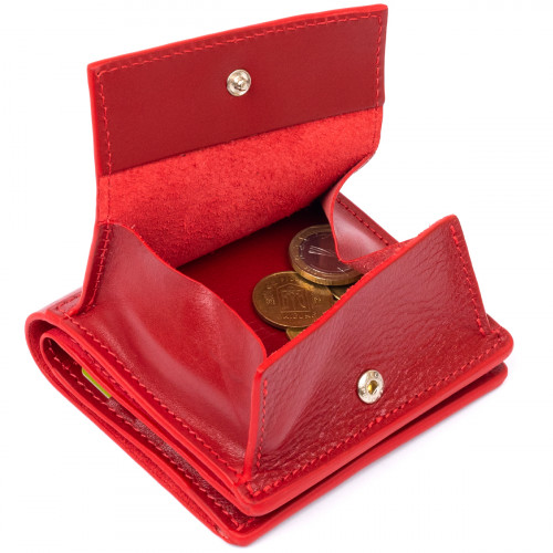 Pionowy portfel z zewnętrzną kieszenią na monety GRANDE PELLE 11331