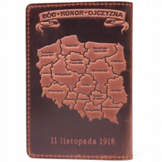 Обкладинка на паспорт Польща шкіра Shvigel  30008
